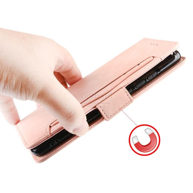 Wallet Cases For iPhone XR Case Magnetic Closure Flip Cover For iPhone X XS Max Leather Card Photo Holder Phone Bags PU Leather Flip Case Cover Stand Pocket for iPhone Stevvex