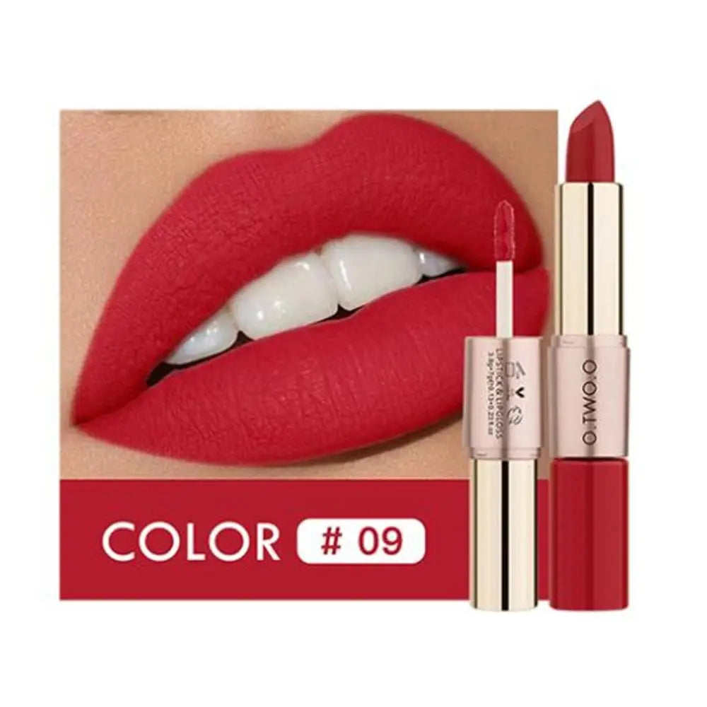 O.TWO.O 12 Colors Makeup Lipstick Lip Gloss Sexy Red Lip Stick Waterproof Moisture Lips Cosmetics Matte Lipsticks Lootquake LLC