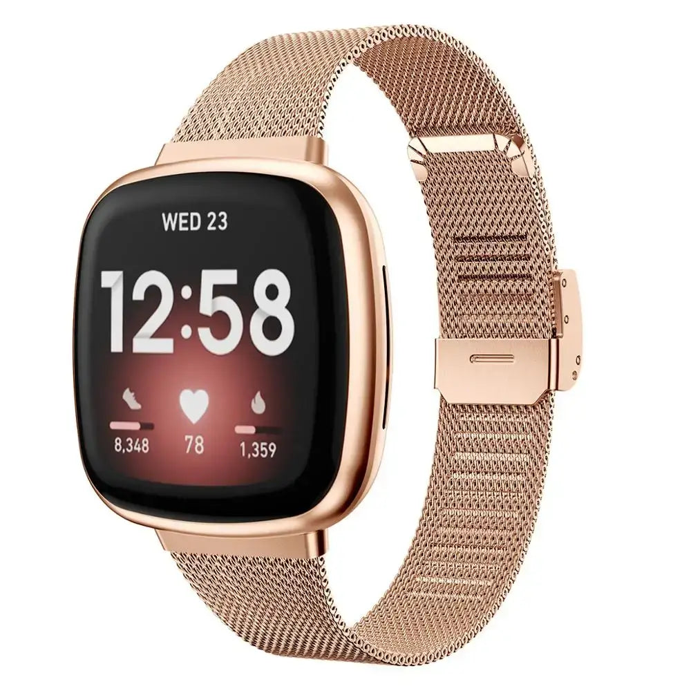 Fitbit Versa & Sense Steel Band - Durable Modern Design - SJB-DIAMOND ELITES
