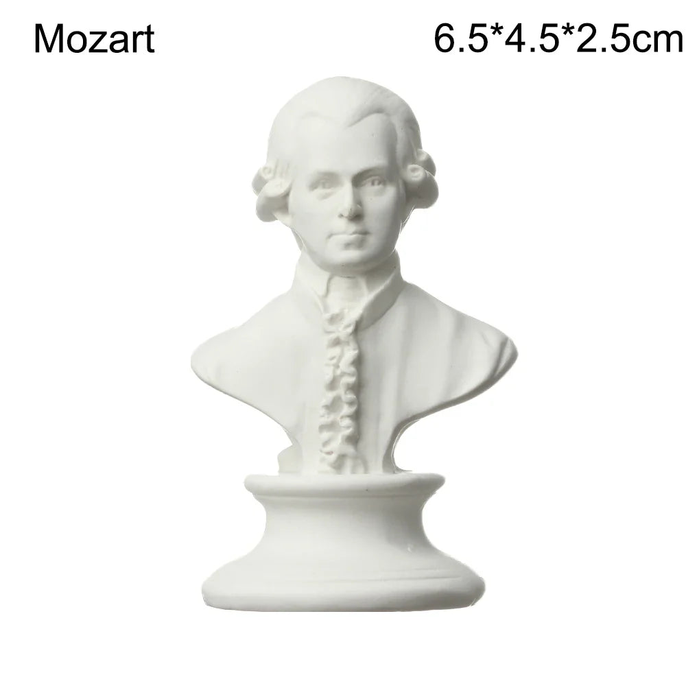 Mini Plaster Statue Greek Mythology Celebrities Famous Sculpture Figurine Drawing Practice Gypsum Bust Portraits Lootquake LLC
