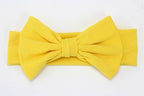 Headband Knitted Cotton Children Girls Elastic Bow Hair Bands Turban for girl Headbands