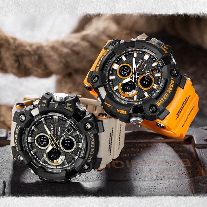 Men's  Sports Watches Top Brand Luxury Military Quartz Watch Men Waterproof 50M Shock  Digital Whats Relogio Masculino - SJB-DIAMOND ELITES