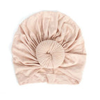 Newborn Toddler Kids Turban Cotton Beanie Hat Winter Cap Knot Solid Soft Sleeping Caps For Kids