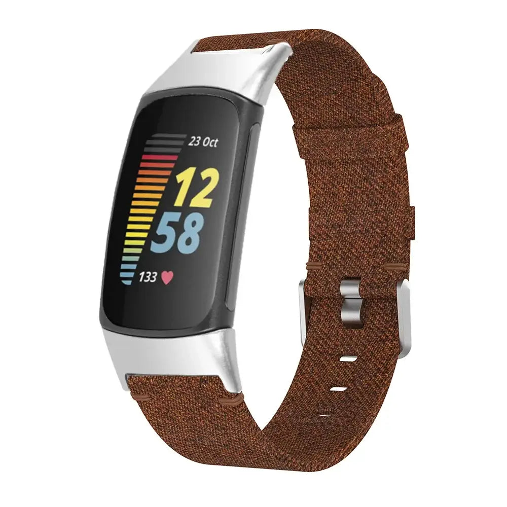Fitbit Charge 5 6 Nylon Band - Durable Comfortable Strap - SJB-DIAMOND ELITES
