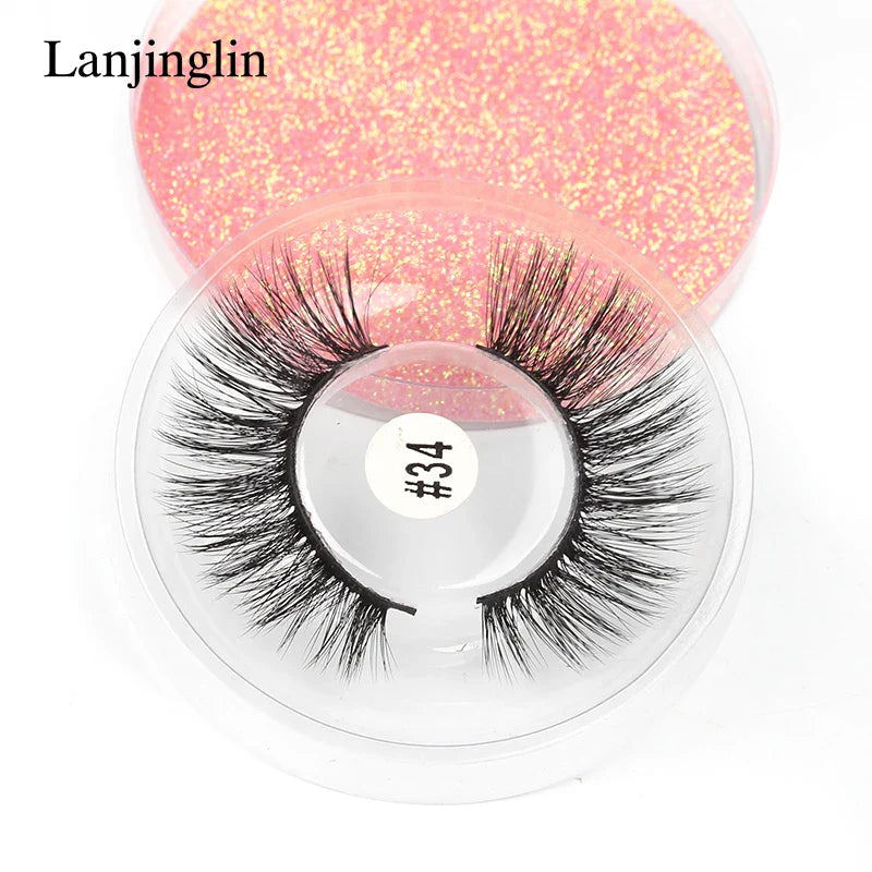 4/100 Pairs Wholesale Fake Lashes 3D Mink Eyelashes Fluffy Dramatic Lashes Cruelty Free False Eye lashes Makeup Tools maquillaje Lootquake LLC