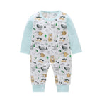 Baby Clothes Boys Girls Romper Floral Dinosaur Car Printed Long Sleeve Cotton Romper Kids Jumpsuit Playsuit For Kids