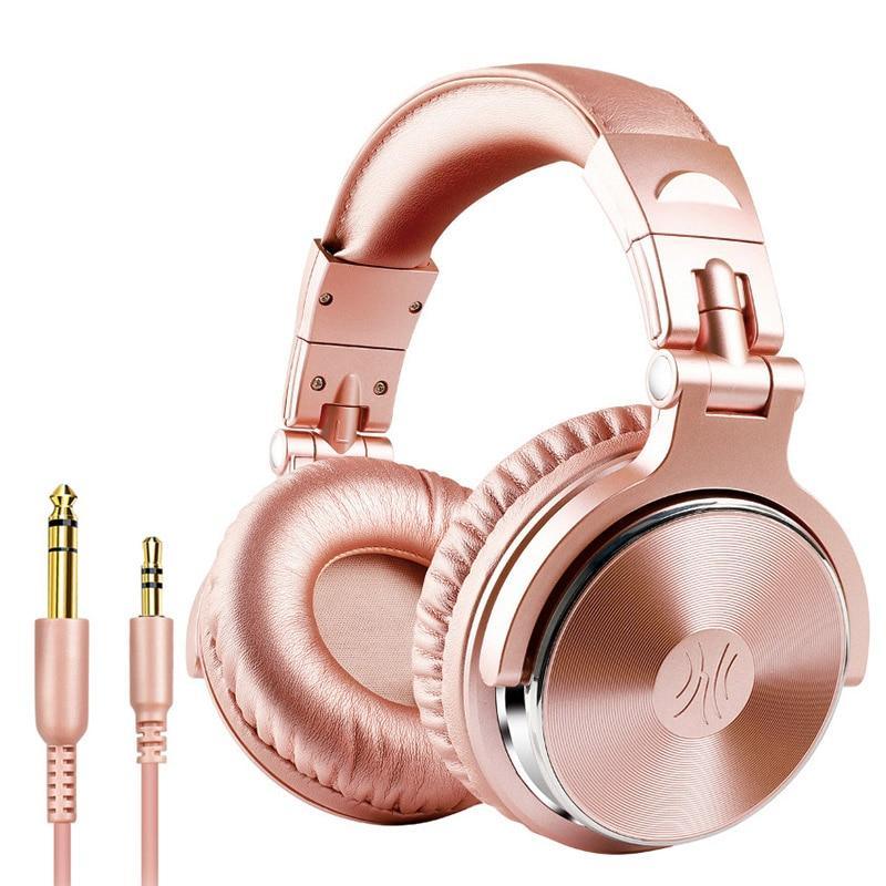 STEVVEX Wired Professional Studio Pro DJ Headphones With Microphone Over Ear HiFi Monitor Music Headset Earphone For Phone PC - SJB-DIAMOND ELITES