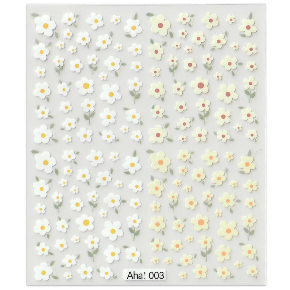 42Model Sticker Nail Decal 3D Adhesive Patch,Smile/Animal/Flower Nail Art Decorations Manicure Sticker Easter Day Design Decal- Lootquake LLC