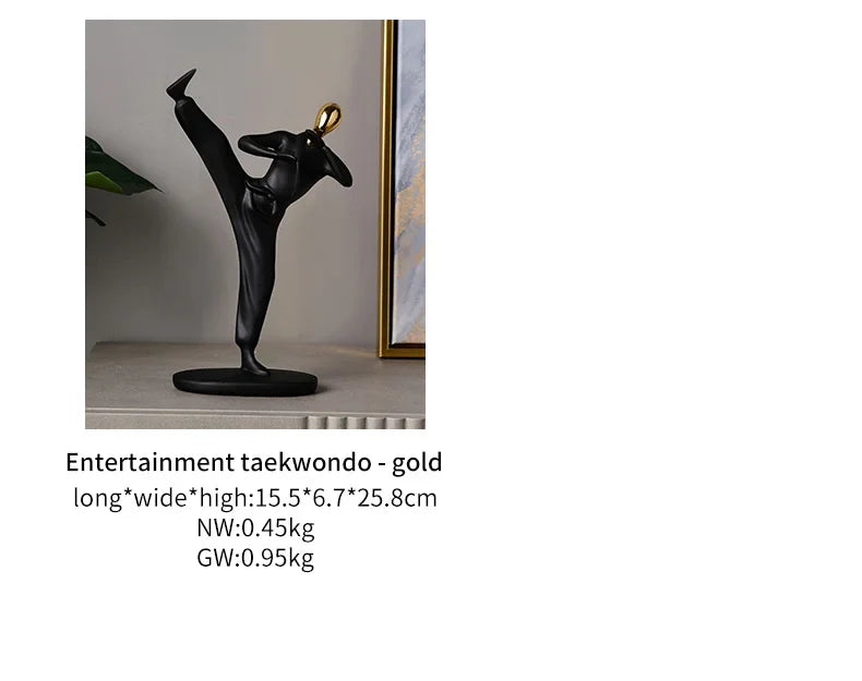 Abstract Sculpture Human Figurines Modern Home Decoration Resin Character Statue Living Room Office Bookshelf Decor Accessories