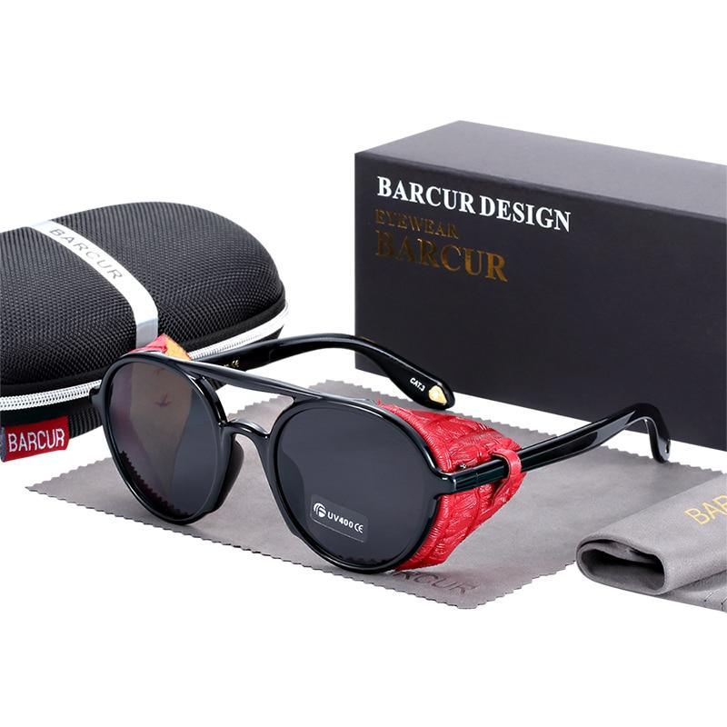 New Elegent Original Round Sunglasses Gradient Vintage Steampunk Goggles For Women and Men With UV400 Protection - SJB-DIAMOND ELITES