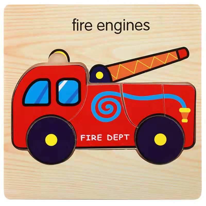 3D Wooden Children Interesting Puzzle Toys With Animals and Cars Exellent Puzzles Intelligence Kids Early Educational Toys For Children - SJB-DIAMOND ELITES