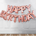 13pcs Luxury Happy Birthday Decoration Balloons Rose Gold Letter Foil Ballons Birthday Party Decorations Globos Balony Anniversaire For Birthdays and Celebrations - SJB-DIAMOND ELITES