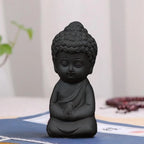 Meditating Baby Buddha Statue Buddha Figurine Decor Zen Monk Sculpture Jardin Lawn Sitting Buddha Tea Pet Ornament