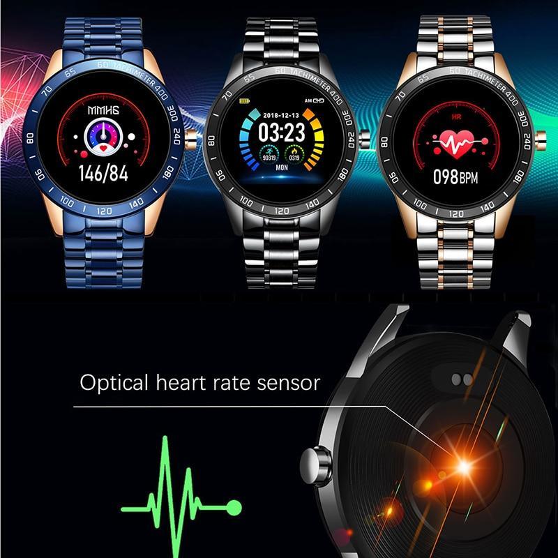 Smart Watch For Men With  LED Screen and  Heart Rate Monitor Blood Pressure Fitness tracker Sport waterproof Smartwatch - SJB-DIAMOND ELITES