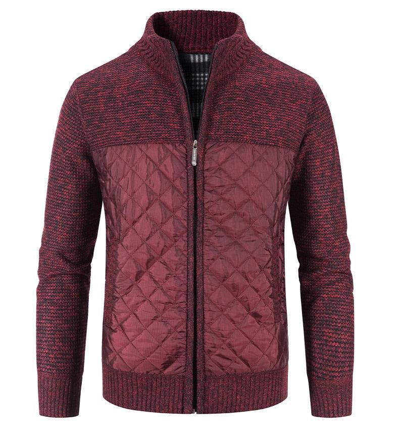 New Autumn Winter Jacket Men Warm Casual Slim Fit Fleece Jacket Elegant Jackets For Men Warm Soft Sweater Solid Jackets Casual Business Men Clothing Lightweight Hooded Jackets Stevvex