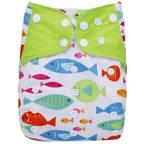 1Pcs Reusable Cloth Diaper Adjustable Baby Nappies Washable Nappy Durable Baby Diaper