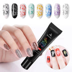 8 Colors Nail Art Stamping Gel Polish For Nail Art DIY- 8ml Stamp Print Oil UV Gel Vanish Soak Off Varnish New 2021 Manicure Gel Lootquake LLC