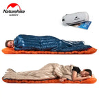 Naturehike CW280 Sleeping Bag Winter Waterproof Goose Down Sleeping Bag Ultralight CWM400 Hiking Camping Sleeping Bag