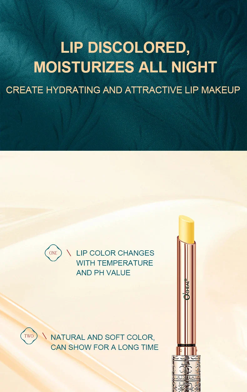 O‘CHEAL Moisturizing Lip Balm Long Lasting Nutritious Lipstick Temperature Change Care Magical Hydrating Lips Gloss Mask Lootquake LLC