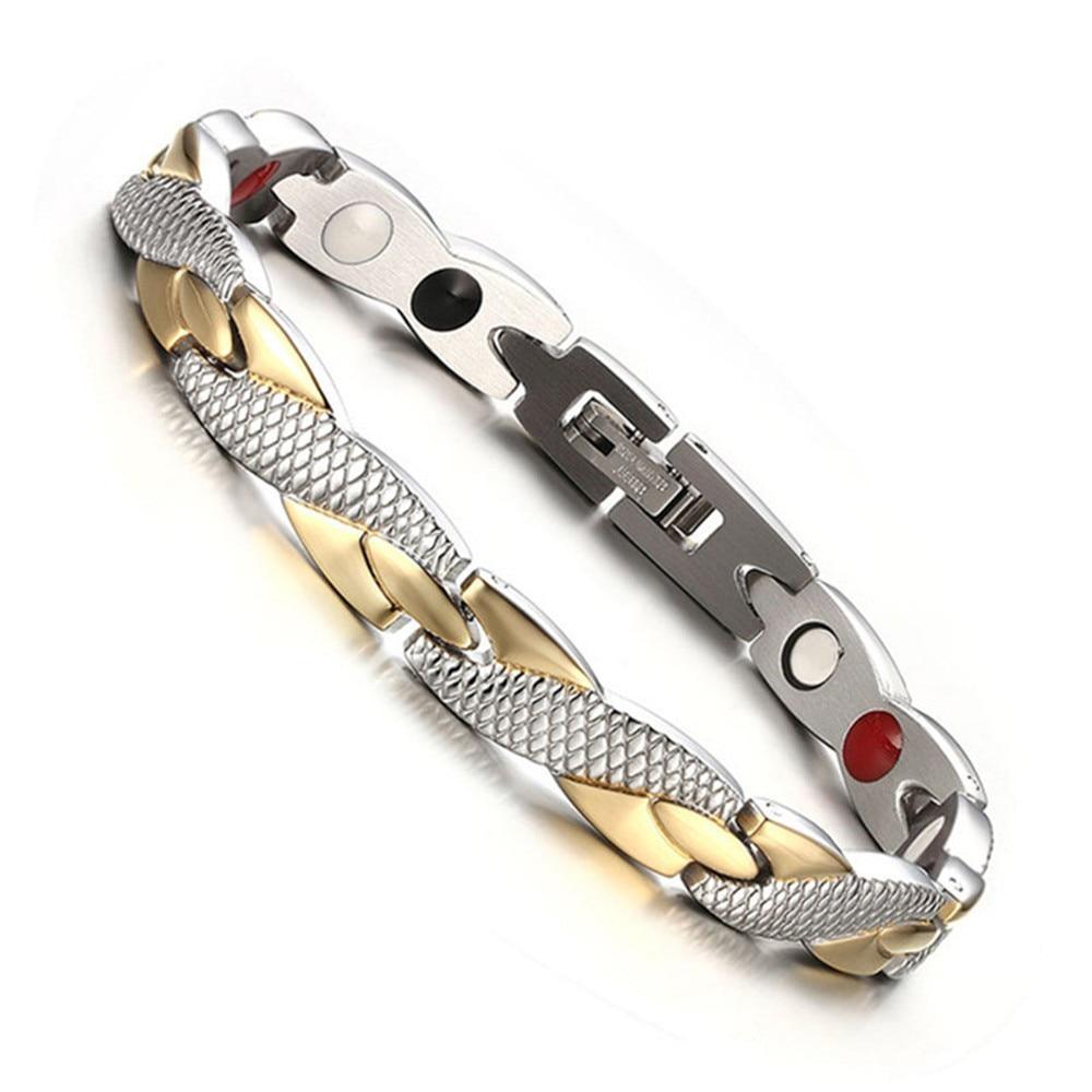 Elegant Modern Twisted New Luxury Amazing Healthy Magnetic Fashion Bracelet For Women and Man - SJB-DIAMOND ELITES