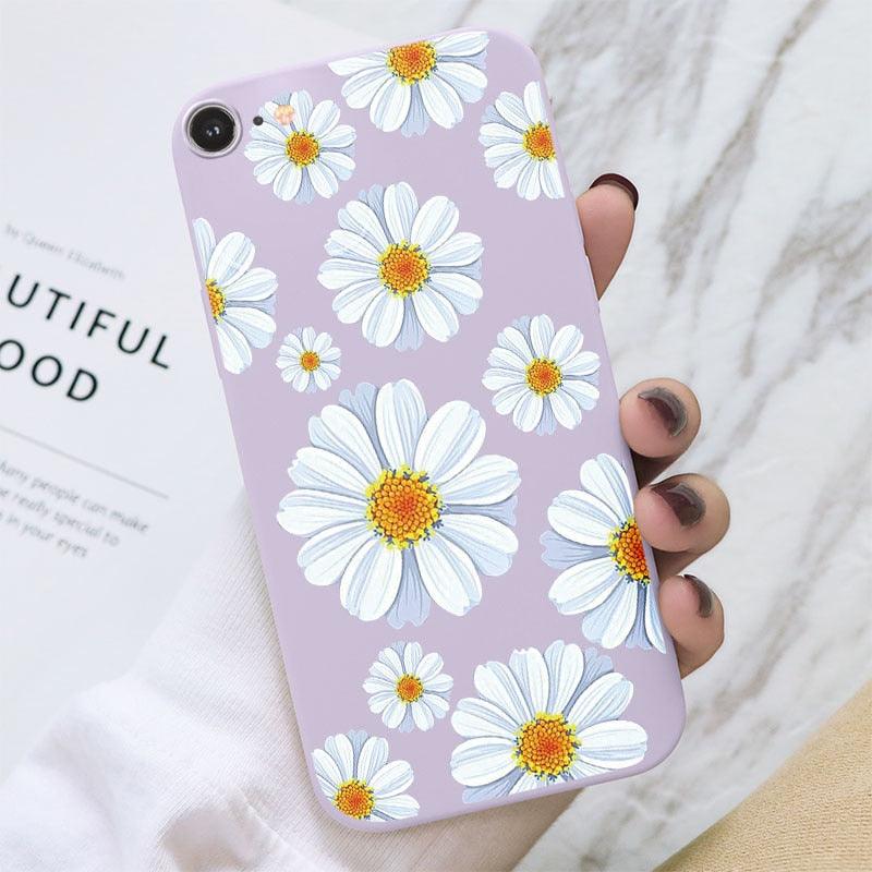 Butterfly Pattern Design Trendy Mobile Phone Case Protective Case For iPhone 7 8 SE 2020 Flower Cartoon Celular Case For iPhone7 8 SE2020 se 2020 se2020 A1778 A1660 A1779 Silicon Matte TPU Cover Stevvex