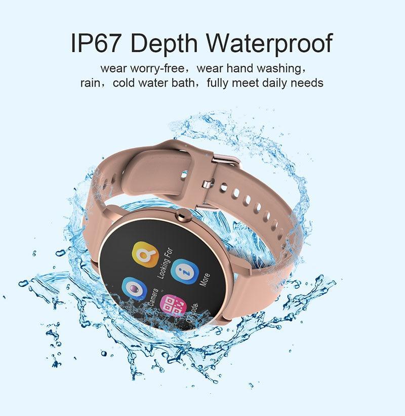 New Fashion Fitness Smart Sports Waterproof Watch For iOS/Android Sistems Smartwatch For Men and Women With Heart Rate Blood Pressure Tracker Modern Design - SJB-DIAMOND ELITES