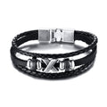 Lucky Vintage Men's Leather Bracelet Playing Cards  Charm Multilayer Braided Men and Women Gift - SJB-DIAMOND ELITES