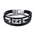 Lucky Vintage Men's Leather Bracelet Playing Cards  Charm Multilayer Braided Men and Women Gift - SJB-DIAMOND ELITES