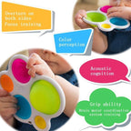 Baby Board Exercise Toys Rattle Puzzle Toys Colorful Intelligence Development Board Early Educational Board Toys For Baby Kids (Colorful) - SJB-DIAMOND ELITES