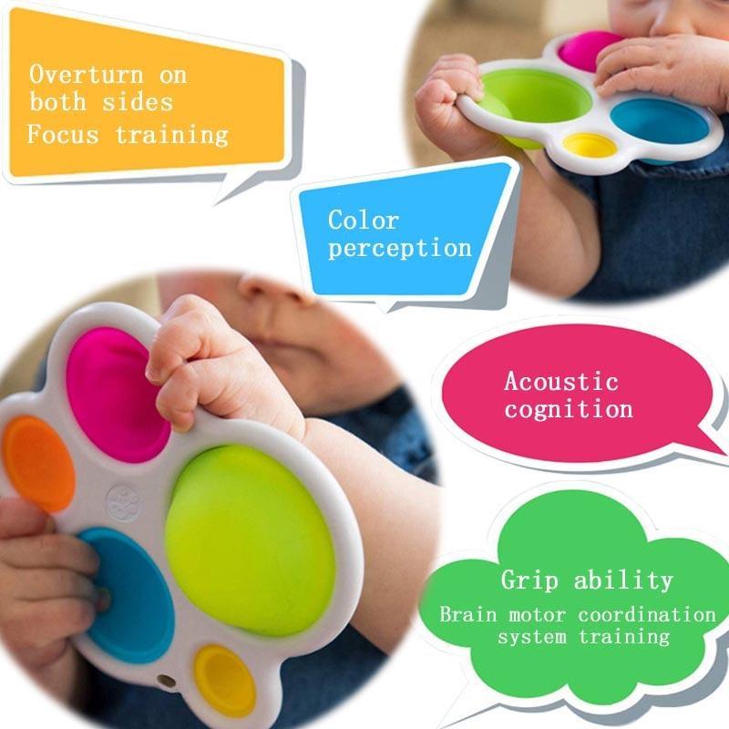 Baby Board Exercise Toys Rattle Puzzle Toys Colorful Intelligence Development Board Early Educational Board Toys For Baby Kids (Colorful) - SJB-DIAMOND ELITES