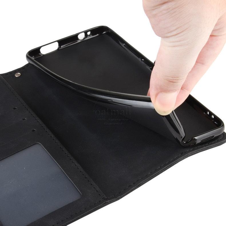 Wallet Cases For iPhone XR Case Magnetic Closure Flip Cover For iPhone X XS Max Leather Card Photo Holder Phone Bags PU Leather Flip Case Cover Stand Pocket for iPhone Stevvex