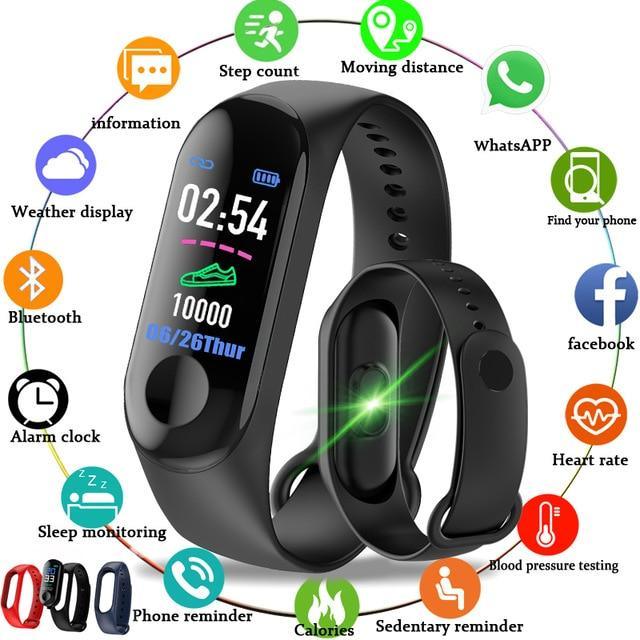 Smart Fitness Waterproof Sports  Watches  For IOS and Android Sistems  Smartwatch With Heart Rate Monitor and Blood Pressure With Several Functions For Men Women and Kids - SJB-DIAMOND ELITES