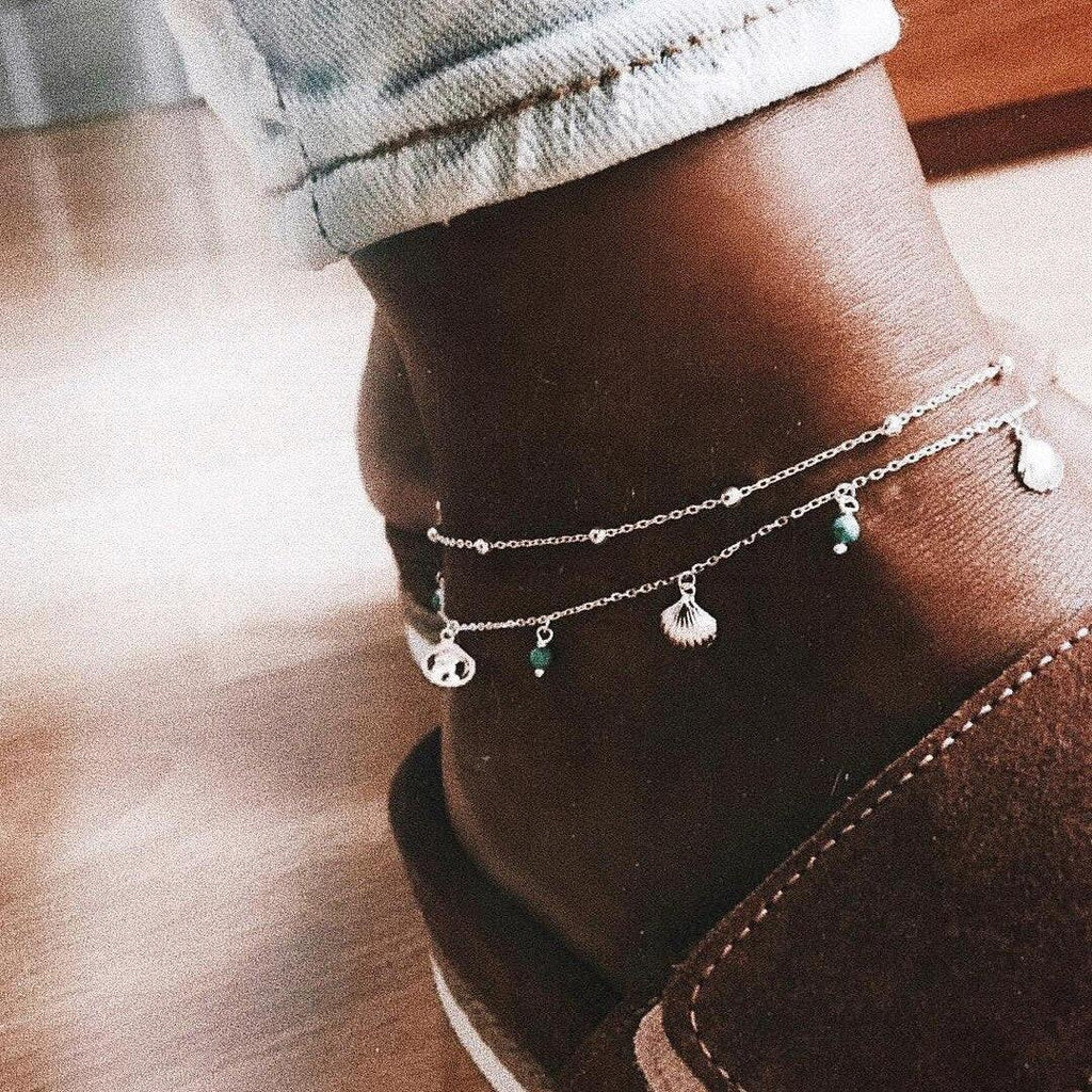 Luxury Bohemian Star Shell Ankle Bracelet Foot Jewelry Brecelet Simple Shell Anklets for Women Summer Style - SJB-DIAMOND ELITES