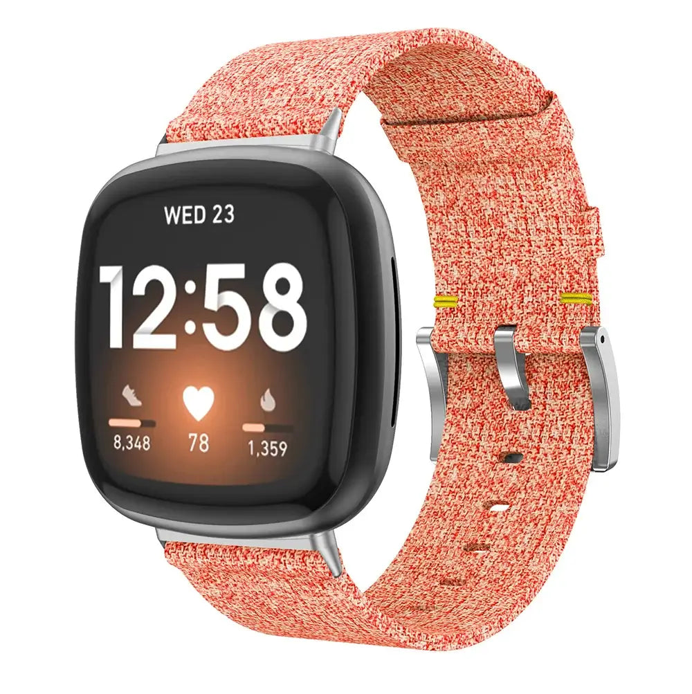 Fitbit Versa & Sense Nylon Band - Comfortable Durable Style - SJB-DIAMOND ELITES