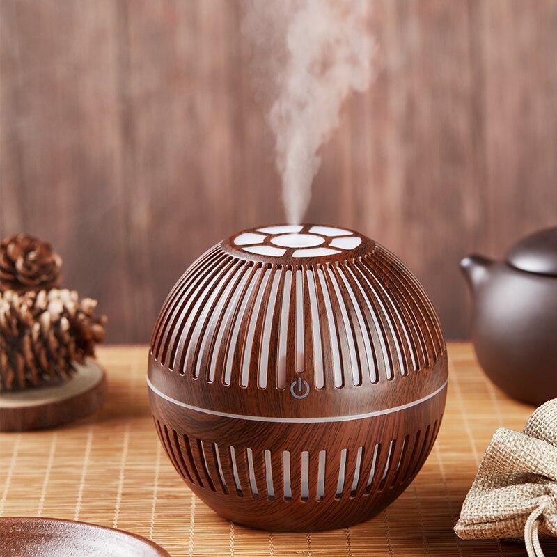 Mini USB Aroma Essential Oil Diffuser Ultrasonic Air Humidifier Mist Maker Aroma  7 Color LED Light Home Office Stevvex