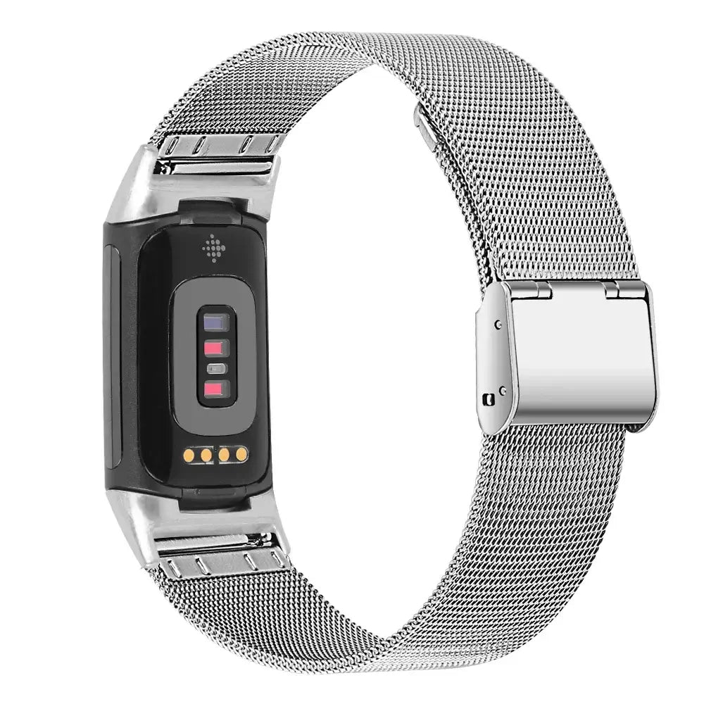 Fitbit Charge 5 6 Metal Band - Sleek Modern Design - SJB-DIAMOND ELITES