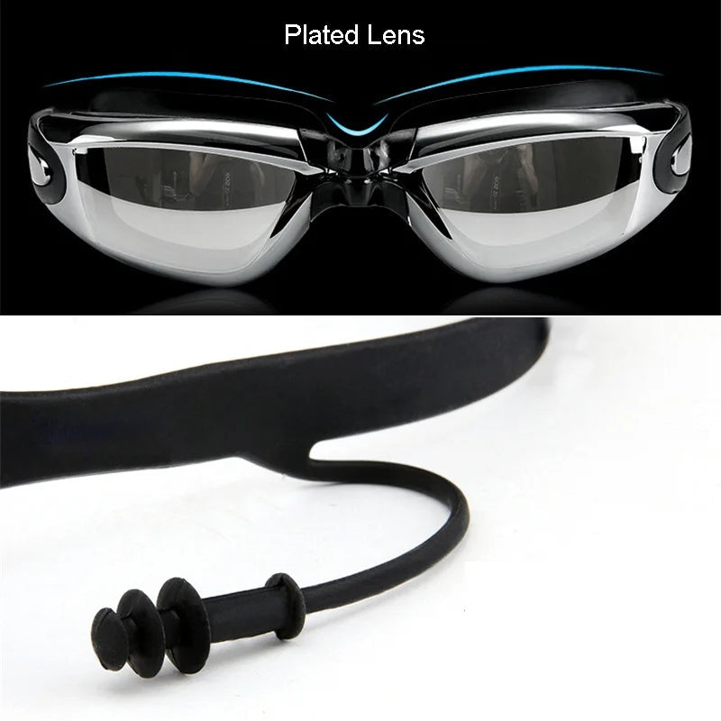 Men Swim Shorts Waterproof Goggles & Ear-plug Cap - SJB-DIAMOND ELITES