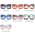 Fashion Oversized Women Square Big Frame Graduent Woman and Lady Sunglasses Brand Designer with  UV400 Protection gafas de sol mujer - SJB-DIAMOND ELITES