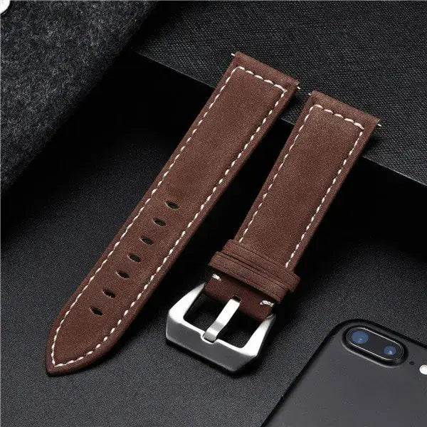 Samsung Galaxy Watch Leather Band - Classic Genuine Design - SJB-DIAMOND ELITES