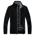 New Autumn Winter Jacket Men Warm Casual Slim Fit Fleece Jacket Elegant Jackets For Men Warm Soft Sweater Solid Jackets Casual Business Men Clothing Lightweight Hooded Jackets Stevvex