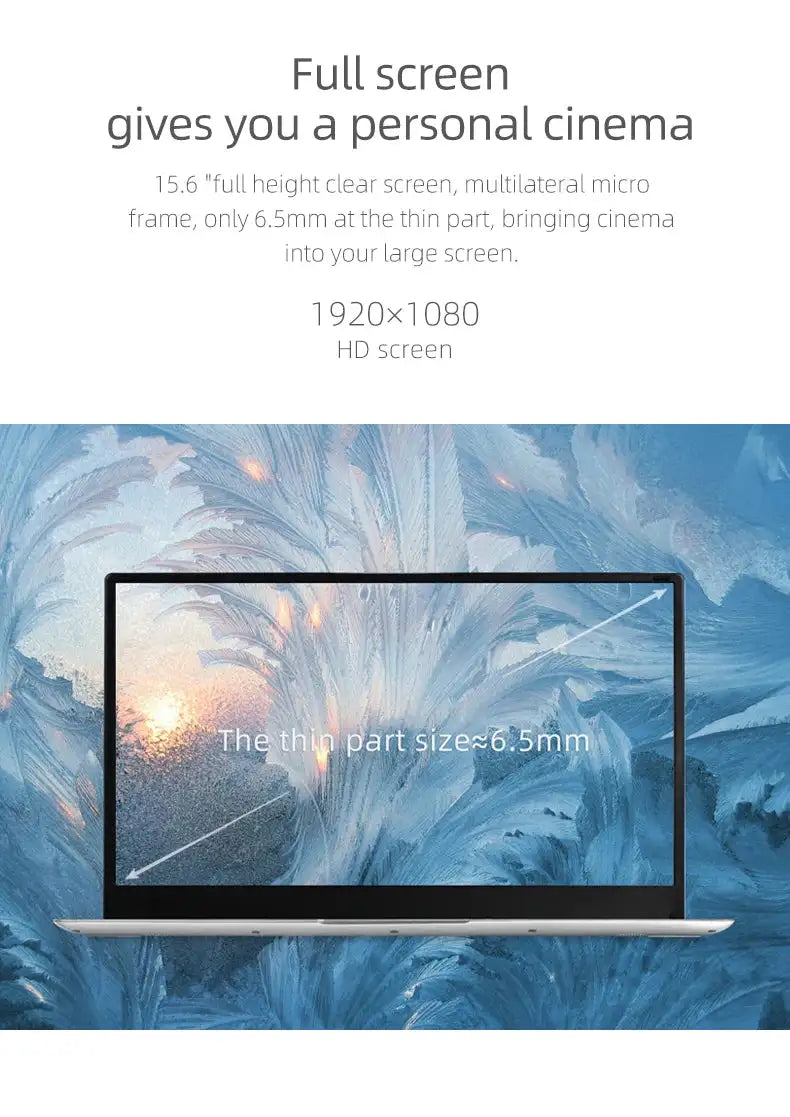 Russian keyboard 15.6 Inch DDR4 16GB RAM Intel Celeron N5095 WiFi Business Office Online Class Notebook Window 10
