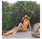 New 2024 Belt Strap Straw Sun Hat For Women Fashion Vacation Beach UV Hats Summer Wide Brim Travel Panama Hats Outdoor Wholesale