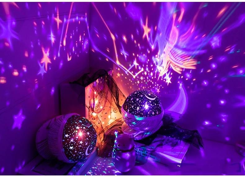 LED starry Night Light Projector Lamp For Baby And Children Sleep Room Interesting Light Shot Modern Lamp - SJB-DIAMOND ELITES