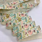5Y 1.5cm/2.5cm Flowers Printed Cotton Floral Ribbon For Handmade DIY Craft Scrapbook Gift Packing Easter Wedding Christmas Deco Lootquake LLC