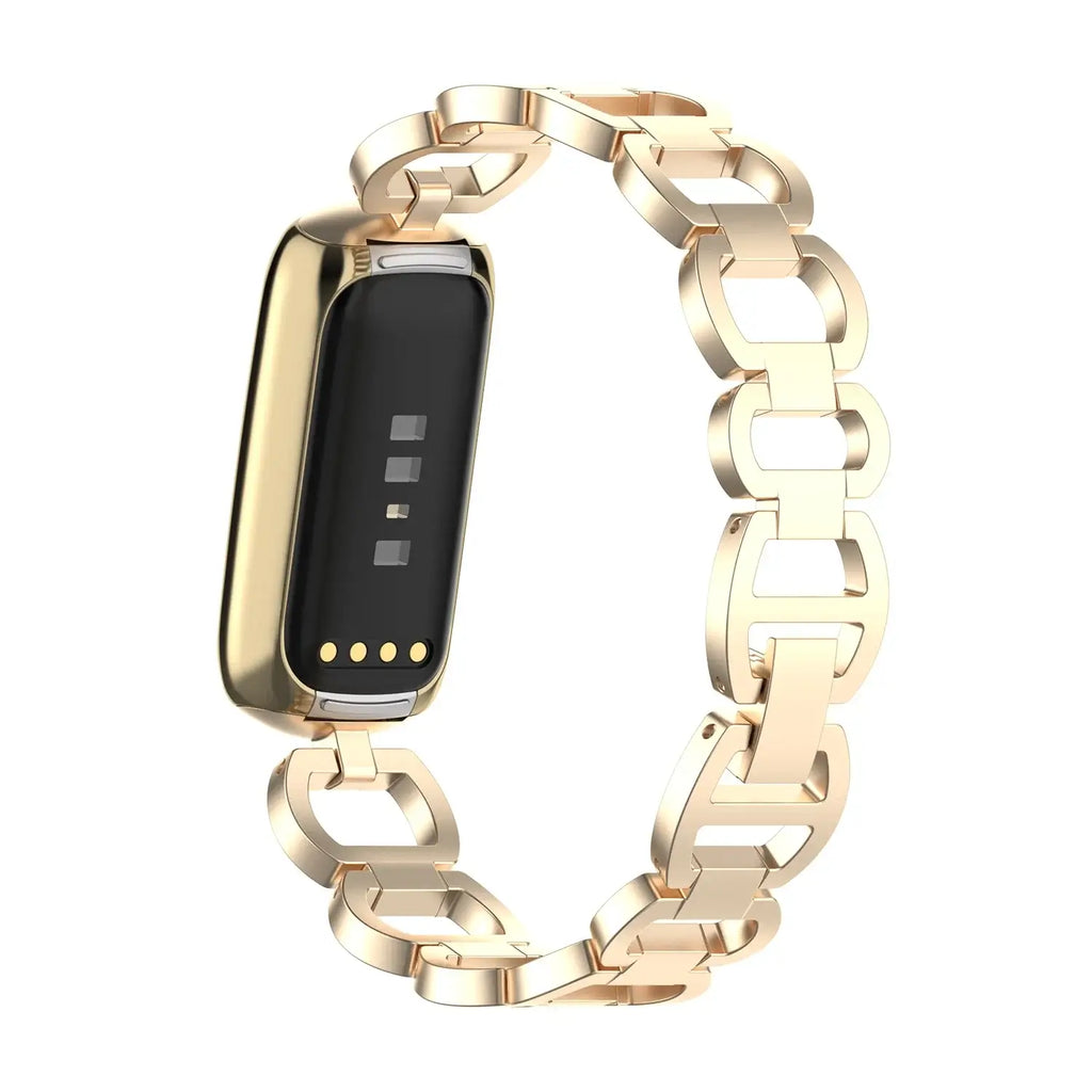 Stainless Steel Fitbit Luxe Band - Sleek Premium Design - SJB-DIAMOND ELITES