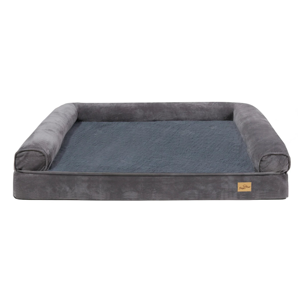 XXL Large Orthopedic Dog Bed Cozy Pet Dogs Bedding with Bolster Washable Cover Lootquake LLC