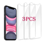 3pcs For iPhone 12 13 Mini 14 Pro Max Glass Screen Protector For iPhone XR XS SE 2022 6 7 8 Plus 13 Pro Max Glass Not Full Cover Curved Edge Anti Explosion Temper Glass Screen Protector for iPhone Stevvex