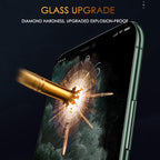 3pcs Full Cover Protective Glass On For Iphone 11 12 13 14 Pro Max Screen Protector For Iphone X Xr Xs Max 7 8 6s Plus Se Glass Full Screen Protector Edge To Edge Full Screen Coverage