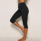 Casual Women's Yoga Pants Gym Fitness Sports Cropped Leggings Pocket Slim Pants Female Solid Color Women's Seamless Scrunch Legging Workout Leggings For Women Lift Tight Gym Yoga Home Pants Stevvex