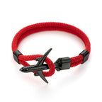 Modern Fashion Airplane Anchor Bracelets Men Charm Rope Chain Paracord Bracelet Women Male Air Force Style Wrap Metal Sport Hook Gift - SJB-DIAMOND ELITES